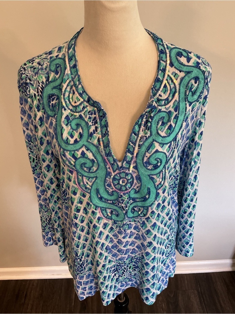 Lilly Pulitzer Amelia Island Embroidered Tunic - Picture 5 of 15